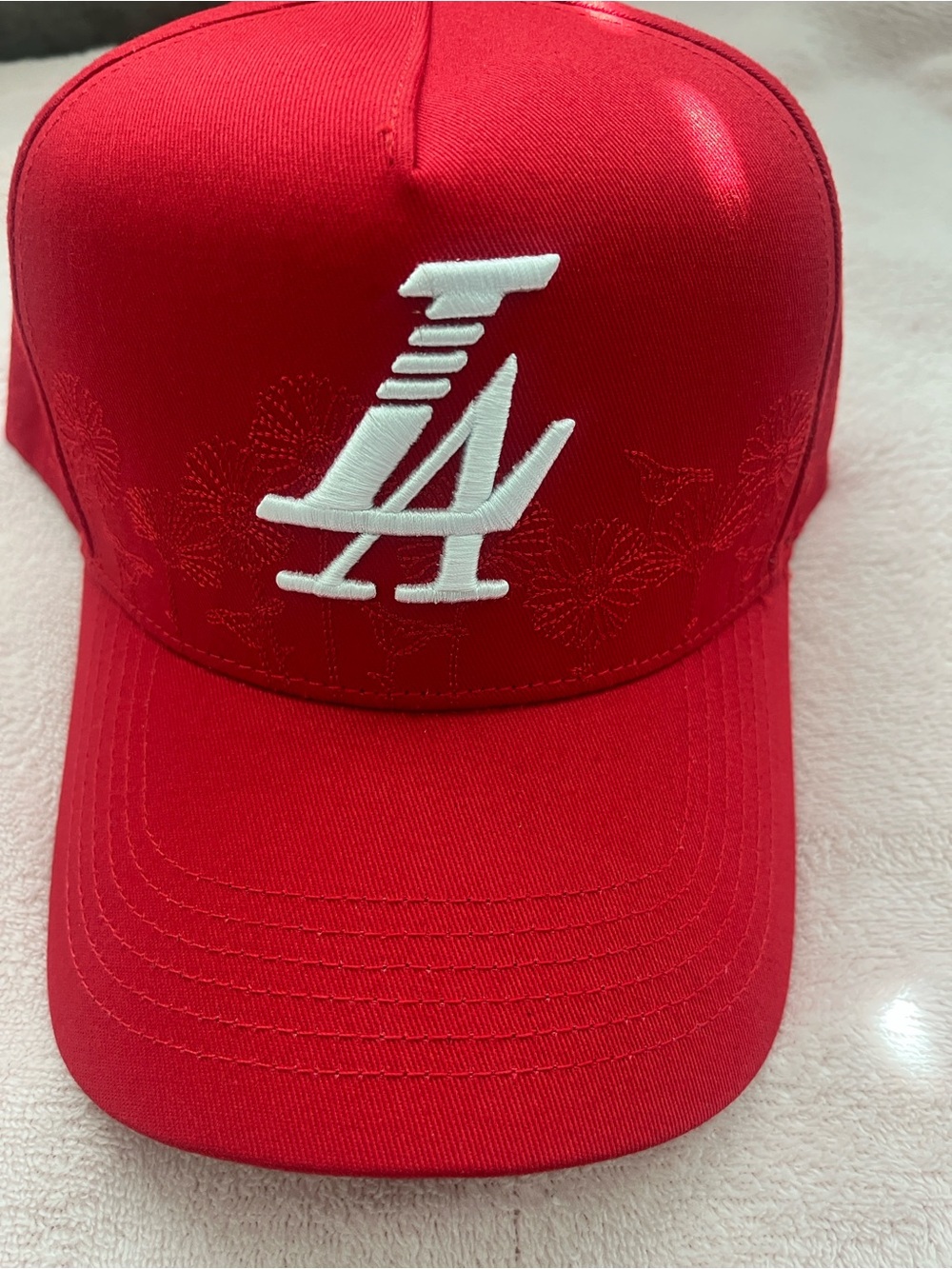 Reference Unisex Baseball Cap with White LA Style Logo